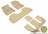 MAXpider Rubber Floor Mats for 2021 2020 2019 2018 2017 GMC Acadia [Covers Front & Both Rear Rows, Tan] L1GM02201502