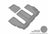 MAXpider Rubber Floor Mats for XT6/Acadia [Covers Rear (3rd) Row, Gray] L1GM02231501