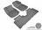 MAXpider Rubber Floor Mats for 2021 2020 2019 2018 GMC Terrain [Covers Front & Rear Row, Gray] L1GM02301501