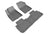 MAXpider Rubber Floor Mats for 2021 2020 2019 2018 2017 GMC Acadia [Covers Front & Rear Row, Gray] L1GM02701501