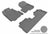 MAXpider Rubber Floor Mats for 2011 2010 2009 2008 2007 Honda CR-V [Covers Front & Rear Row, Gray] L1HD00601501