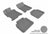 MAXpider Rubber Floor Mats for 2012 2011 2010 2009 2008 Honda Accord [Covers Front & Rear Row, Gray] L1HD00801501