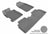 MAXpider Rubber Floor Mats for 2011 2010 2009 2008 2007 2006 Honda Civic [Covers Front & Rear Row, Gray] L1HD01201501