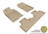 MAXpider Rubber Floor Mats for 2014 2013 2012 2011 2010 Honda Insight [Covers Front & Rear Row, Tan] L1HD02301502