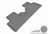 MAXpider Rubber Floor Mats for 2014 2013 2012 2011 2010 Honda Insight [Covers Rear (2nd) Row, Gray] L1HD02321501