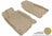 MAXpider Rubber Floor Mats for 2016 2015 2014 2013 2012 2011 Honda CR-Z [Covers Front Row, Tan] L1HD03511502