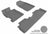 MAXpider Rubber Floor Mats for 2011 2010 2009 2008 2007 2006 Honda Civic [Covers Front & Rear Row, Gray] L1HD03601501