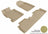 MAXpider Rubber Floor Mats for 2011 2010 2009 2008 2007 2006 Honda Civic [Covers Front & Rear Row, Tan] L1HD03601502