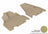 MAXpider Rubber Floor Mats for 2017 2016 2015 2014 2013 2012 2011 Honda Odyssey [Covers Front Row, Tan] L1HD03811502