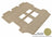 MAXpider Rubber Floor Mats for 2017 2016 2015 2014 2013 2012 2011 Honda Odyssey [Covers Rear (2nd) Row, Tan] L1HD03821502