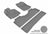 MAXpider Rubber Floor Mats for 2014 2013 2012 2011 2010 2009 2008 2007 2006 Honda Ridgeline [Covers Front & Rear Row, Gray] L1HD03901501