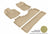 MAXpider Rubber Floor Mats for 2014 2013 2012 2011 2010 2009 2008 2007 2006 Honda Ridgeline [Covers Front & Rear Row, Tan] L1HD03901502