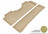 MAXpider Rubber Floor Mats for 2014 2013 2012 2011 2010 2009 2008 2007 2006 Honda Ridgeline [Covers Rear (2nd) Row, Tan] L1HD03921502