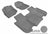 MAXpider Rubber Floor Mats for 2013 2012 2011 2010 2009 Honda Fit [Covers Front & Rear Row, Gray] L1HD04201501