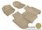 MAXpider Rubber Floor Mats for 2013 2012 2011 2010 2009 Honda Fit [Covers Front & Rear Row, Tan] L1HD04201502