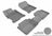 MAXpider Rubber Floor Mats for 2017 2016 2015 2014 2013 Honda Accord [Covers Front & Rear Row, Gray] L1HD04801501