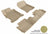 MAXpider Rubber Floor Mats for 2017 2016 2015 2014 2013 Honda Accord [Covers Front & Rear Row, Tan] L1HD04901502