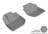 MAXpider Rubber Floor Mats for Fit/HR-V [Covers Front Row, Gray] L1HD05511501