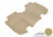 MAXpider Rubber Floor Mats for 2020 2019 2018 2017 2016 2015 Honda Fit [Covers Rear (2nd) Row, Tan] L1HD05521502