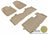 MAXpider Rubber Floor Mats for 2015 2014 2013 2012 2011 2010 2009 Honda Pilot [Covers Front & Both Rear Rows, Tan] L1HD05801502