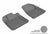 MAXpider Rubber Floor Mats for 2015 2014 2013 2012 2011 2010 2009 Honda Pilot [Covers Front Row, Gray] L1HD05811501