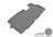 MAXpider Rubber Floor Mats for 2015 2014 2013 2012 2011 2010 2009 Honda Pilot [Covers Rear (3rd) Row, Gray] L1HD05831501