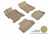 MAXpider Rubber Floor Mats for 2012 2011 2010 2009 2008 Honda Accord [Covers Front & Rear Row, Tan] L1HD05901502