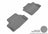 MAXpider Rubber Floor Mats for 2012 2011 2010 2009 2008 Honda Accord [Covers Rear (2nd) Row, Gray] L1HD05921501