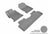 MAXpider Rubber Floor Mats for 2015 2014 Honda Civic [Covers Front & Rear Row, Gray] L1HD06301501