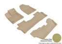 MAXpider Rubber Floor Mats for 2022 2021 2020 2019 2018 2017 2016 Honda Pilot [Covers Front & Both Rear Rows, Tan] L1HD07301502