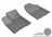 MAXpider Rubber Floor Mats for Passport/Pilot [Covers Front Row, Gray] L1HD07311501