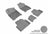 MAXpider Rubber Floor Mats for 2021 2020 2019 2018 2017 2016 Honda Civic [Covers Front & Rear Row, Gray] L1HD07401501