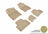 MAXpider Rubber Floor Mats for 2021 2020 2019 2018 2017 2016 Honda Civic [Covers Front & Rear Row, Tan] L1HD07401502