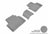 MAXpider Rubber Floor Mats for 2021 2020 2019 2018 2017 2016 Honda Civic [Covers Rear (2nd) Row, Gray] L1HD07421501