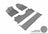 MAXpider Rubber Floor Mats for 2021 2020 2019 2018 2017 Honda Ridgeline [Covers Front & Both Rear Rows, Gray] L1HD08301501