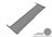MAXpider Rubber Floor Mats for 2021 2020 2019 2018 2017 Honda Ridgeline [Covers Rear (3rd) Row, Gray] L1HD08331501