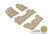 MAXpider Rubber Floor Mats for 2022 2021 2020 2019 2018 2017 2016 Honda Pilot [Covers Front & Both Rear Rows, Tan] L1HD08401502