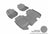 MAXpider Rubber Floor Mats for 2021 2020 2019 2018 2017 2016 Honda HR-V [Covers Front & Rear Row, Gray] L1HD08501501