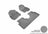 MAXpider Rubber Floor Mats for 2021 2020 2019 2018 2017 Honda CR-V [Covers Front & Rear Row, Gray] L1HD08601501