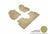 MAXpider Rubber Floor Mats for 2021 2020 2019 2018 2017 Honda CR-V [Covers Front & Rear Row, Tan] L1HD08601502