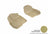 MAXpider Rubber Floor Mats for 2021 2020 2019 2018 2017 Honda CR-V [Covers Front Row, Tan] L1HD08611502