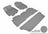 MAXpider Rubber Floor Mats for 2022 2021 2020 2019 2018 Honda Odyssey [Covers Front & Both Rear Rows, Gray] L1HD09101501