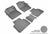 MAXpider Rubber Floor Mats for 2021 2020 2019 2018 Honda Accord [Covers Front & Rear Row, Gray] L1HD09801501