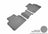 MAXpider Rubber Floor Mats for 2021 2020 2019 2018 Honda Accord [Covers Rear (2nd) Row, Gray] L1HD09821501
