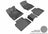 MAXpider Rubber Floor Mats for 2021 2020 2019 Honda Clarity [Covers Front & Rear Row, Gray] L1HD10001501