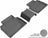 MAXpider Rubber Floor Mats for 2021 2020 2019 2018 Honda Clarity [Covers Rear (2nd) Row, Gray] L1HD10021501