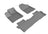MAXpider Rubber Floor Mats for Passport/Pilot [Covers Front & Rear Row, Gray] L1HD10201501