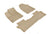 MAXpider Rubber Floor Mats for Passport/Pilot [Covers Front & Rear Row, Tan] L1HD10201502