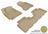 MAXpider Rubber Floor Mats for 2009 2008 2007 2006 2005 Hyundai Tucson [Covers Front & Rear Row, Tan] L1HY00201502