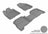 MAXpider Rubber Floor Mats for 2009 2008 2007 Hyundai Santa Fe [Covers Front & Rear Row, Gray] L1HY00501501